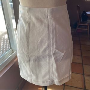Free People White pencil skirt